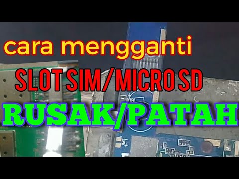 cara memperbaiki slot sim card yang patah